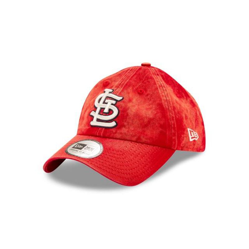 MLB St. Louis Cardinals Hand Brush Wash Casual Classic Adjustable (BDV8962) - Red New Era Caps